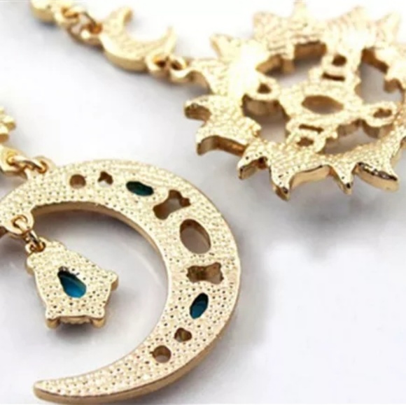 New arrivals!!! Sun and moon statement earrings - Picture 4 of 7